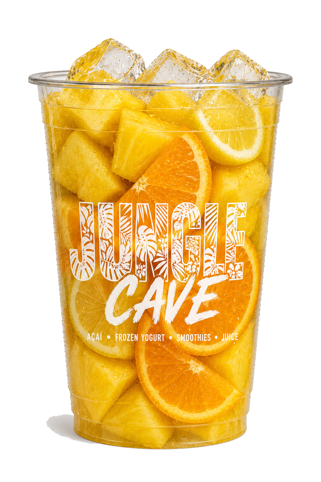 Orange Pineapple Lemon Jungle Cave juice cup