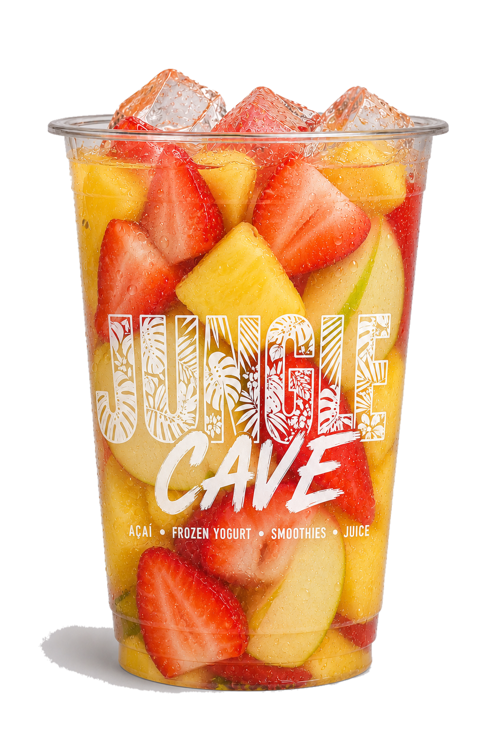 Jungle Cave Pineapple Strawberry Apple juice cup
