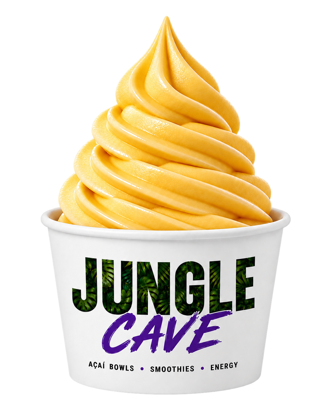 Jungle Cave Mango Froyo cup