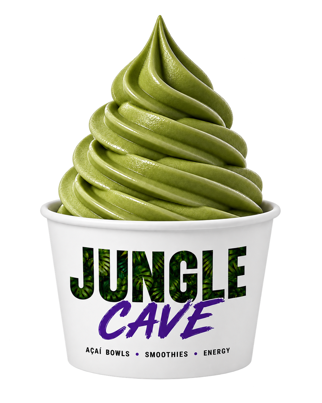 Jungle Cave Matcha Froyo cup