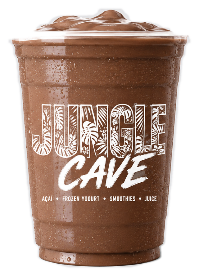 Jungle Cave Chocolate Truffle in a branded clear cup
